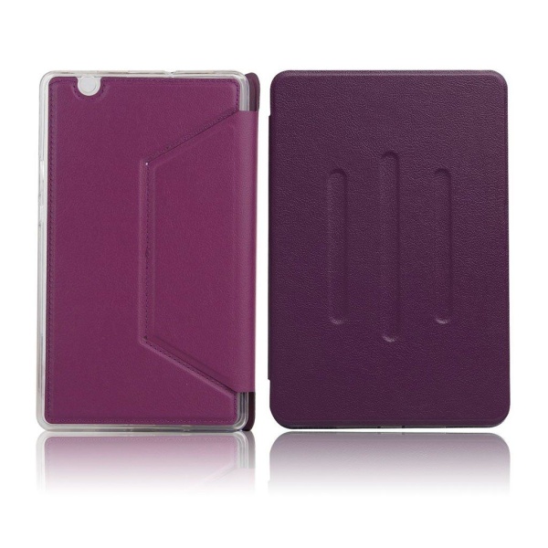 Generic Huawei Mediapad M3 8.4 Stilfuldt Læder-etui - Lilla Purple