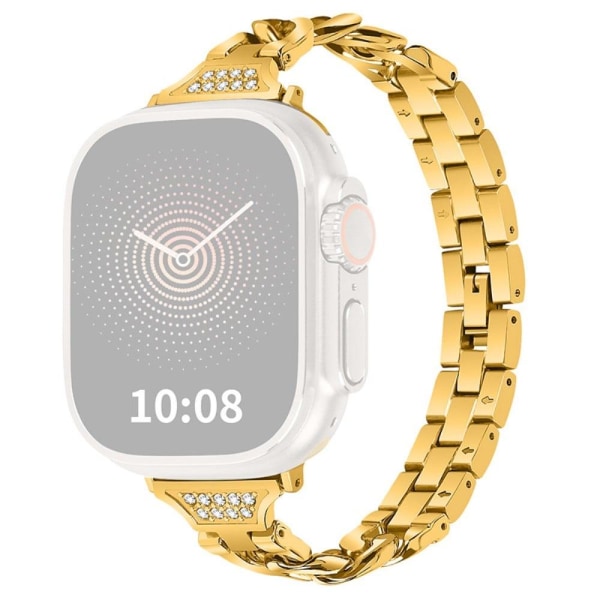 Generic Apple Watch Series 8 (45mm) / Ultra Rhinestone Décor Gold
