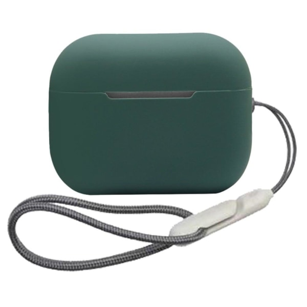 Generic Airpods Pro 2 Silicone Case With Lanyard - Midnight Green