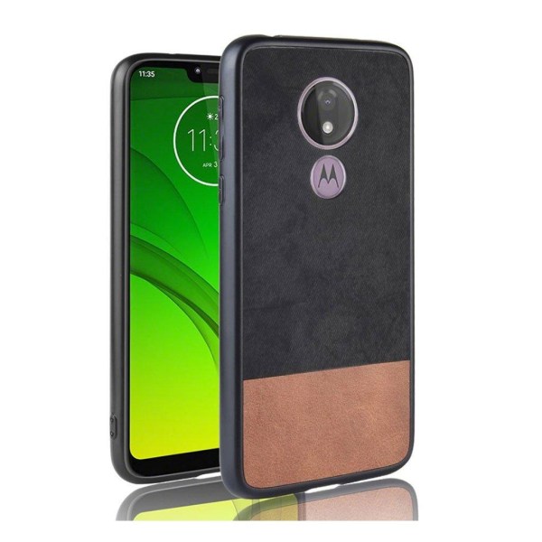 Generic Motorola Moto G7 Power Tofarvet Kombo Etui - Sort Black