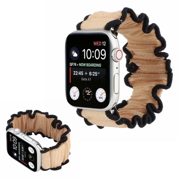 Generic Apple Watch Series 6 / 5 44mm Hair Band Themed - Khak Beige