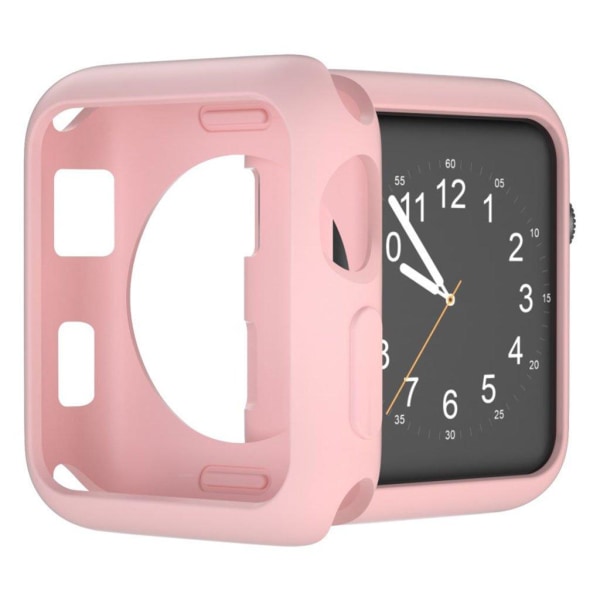 Generic Apple Watch Series 3/2/1 42mm Holdbart Etui - Lyserød Pink