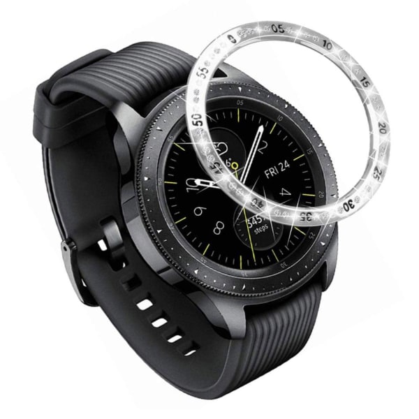 Generic Samsung Galaxy Watch (42mm) / Gear S2 Rhinestone Bezel Ring - Si Silver Grey