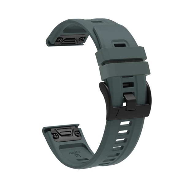Generic Garmin Fenix 7x Silicone Watch Strap - Rock Cyan Green