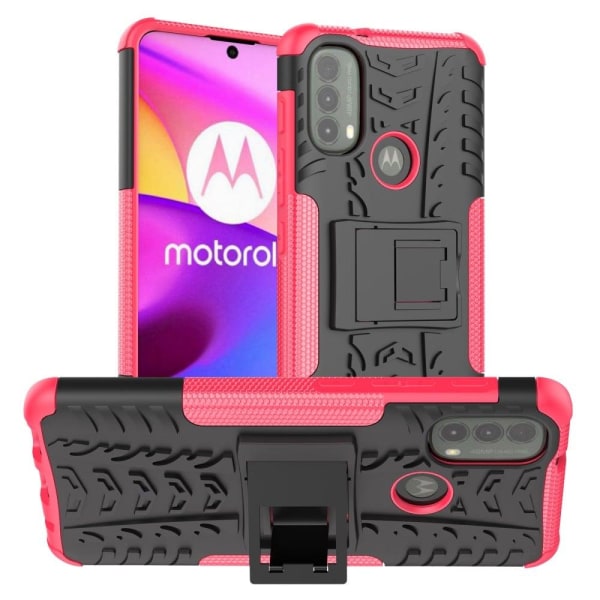 Generic Offroad Etui Motorola Moto E40 - Rose Pink