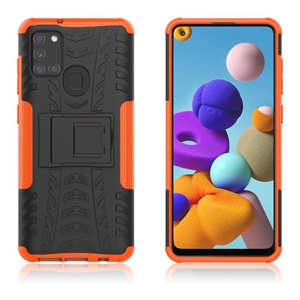Generic Offroad Cover - Samsung Galaxy A21s Sort / Orange