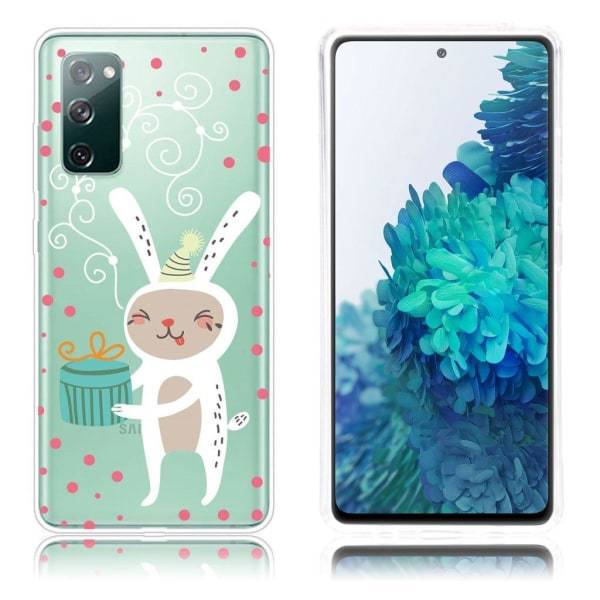 Generic Christmas Samsung Galaxy S20 Fe 5g / Etui - Bunny With Pr White