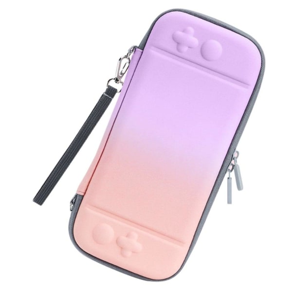 Generic Nintendo Switch Gradient Color Pu Leather Case - Purple / Pink Multicolor