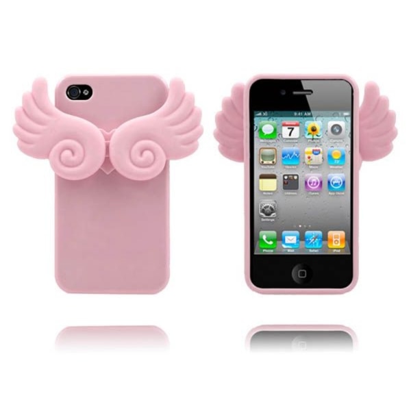 Apple Angel Wings (rosa) Iphone 4/4s Silikonskal