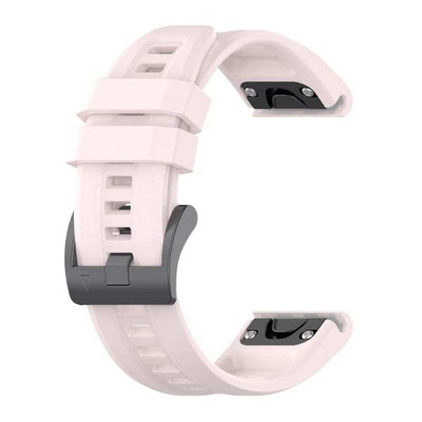 Generic Garmin Fenix 7x / Solar Tactix 7 Silicone Watch Strap - Pin Pink