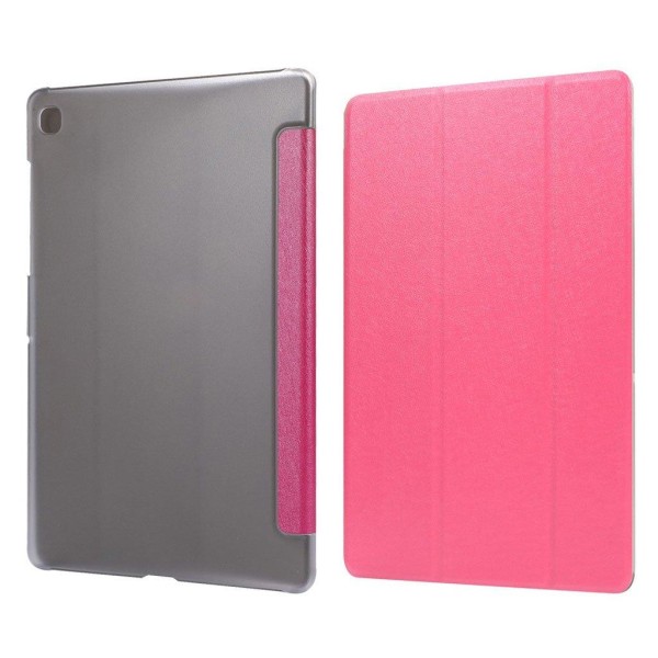 Generic Samsung Galaxy Tab A7 10.4 (2020) Silk Tri-fold Læder Flip Etui Pink