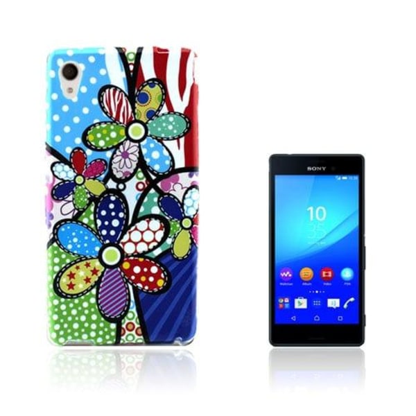 Generic Westergaard Sony Xperia M4 Aqua Cover - Farverige Blomster Multicolor