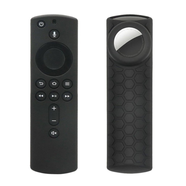 Generic 2-in-1 Unique Remote Controller Silicone Cover Amazon Fire Tv St Black