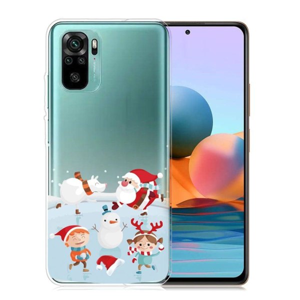 Generic Christmas Xiaomi Redmi Note 10s / 10 Etui - Playing F Multicolor