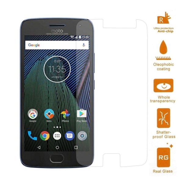 Generic Motorola Moto G5 Plus Skærmbeskytter Som Er Lavet Af 0.3 Mm Glas Transparent