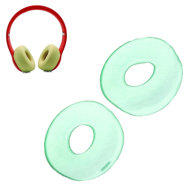 Generic 1 Pair Beats Solo 2 / 3 Silicone Ear Pad Cushion - Luminous Gree Green