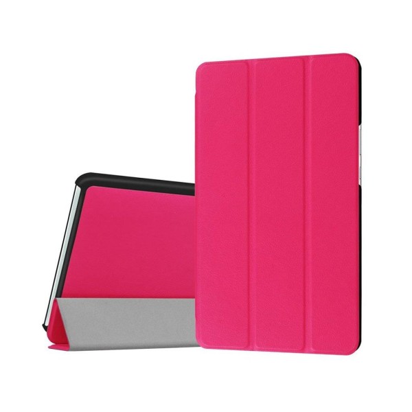 Generic Amdrup Huawei Mediapad M3 8.4 Læder-etui Med Tri-fold - Hot Pink