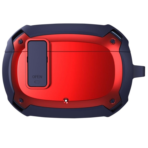 Generic Snap-on Lid Design Case For Beats Studio Buds - Red / Blue