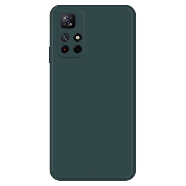 Generic Beveled Anti-drop Rubberized Cover For Xiaomi Poco M4 Pro 5g - B Green