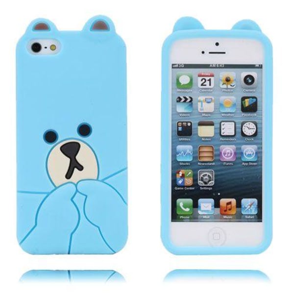 Apple Baby Bear (ljusblå) Iphone 5 & 5s Silikonskal
