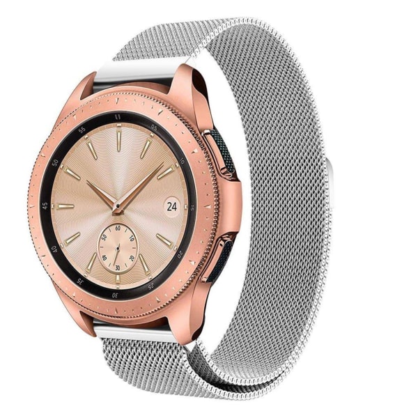 Generic Samsung Galaxy Watch (42mm) Milanese Rustfrit Urrem - Sølv Silver Grey