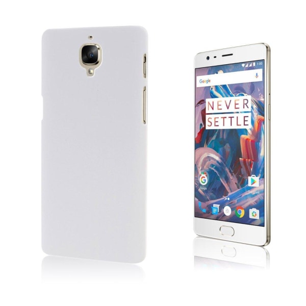 Generic Christensen Gummibelagt Cover Til Oneplus 3 - Hvid White