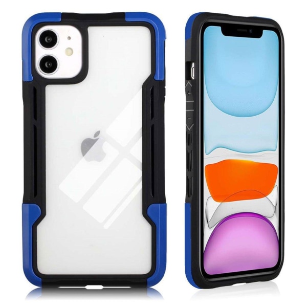 Generic Shockproof Protection Cover Til Iphone 12 / Pro - Sort Blå Blue