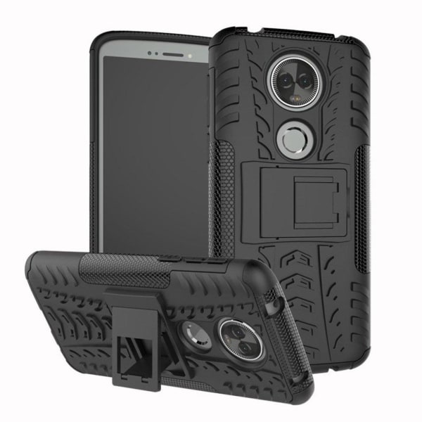 Generic Motorola Moto E5 Plus Beskyttelsesetui I Silikone Og Plastik Med Black
