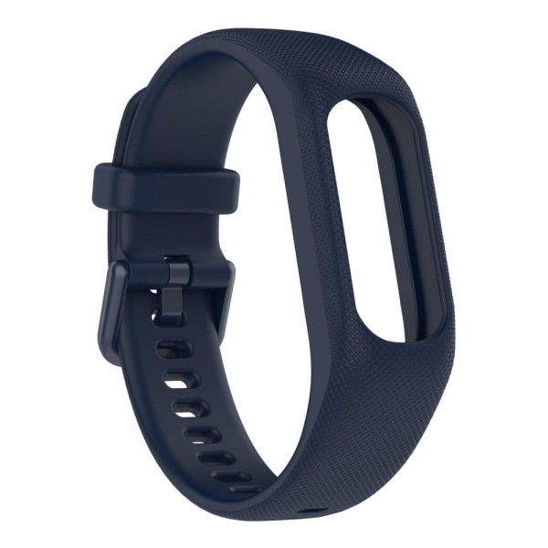Generic Garmin Vivosmart 5 Textured Silicone Watch Strap - Navy Blue