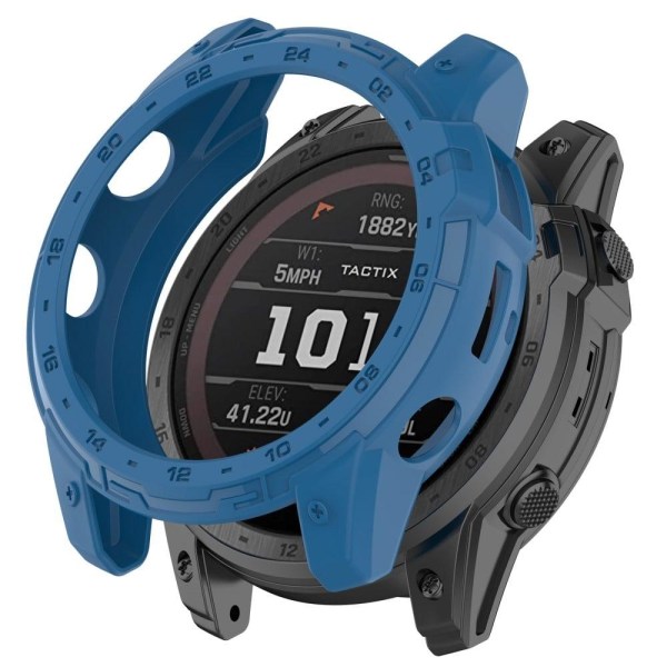 Generic Garmin Enduro 2 / Tactix 7 Dial Plate Style Watch Cover - Dark B Blue
