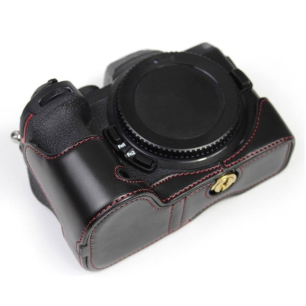 Generic Leather Half Body Cover For Nikon Z Series Cameras - Black