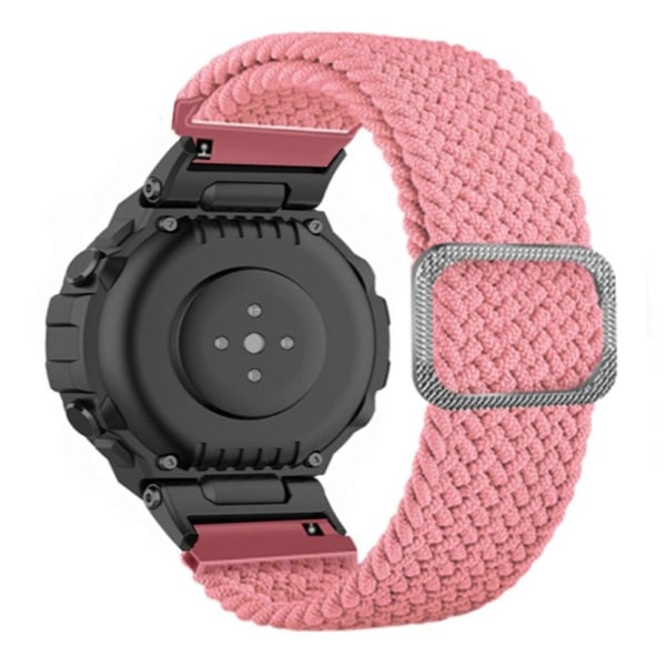 Generic Amazfit T-rex Pro / Ares Flexible Nylon Watch Strap - Pi Pink