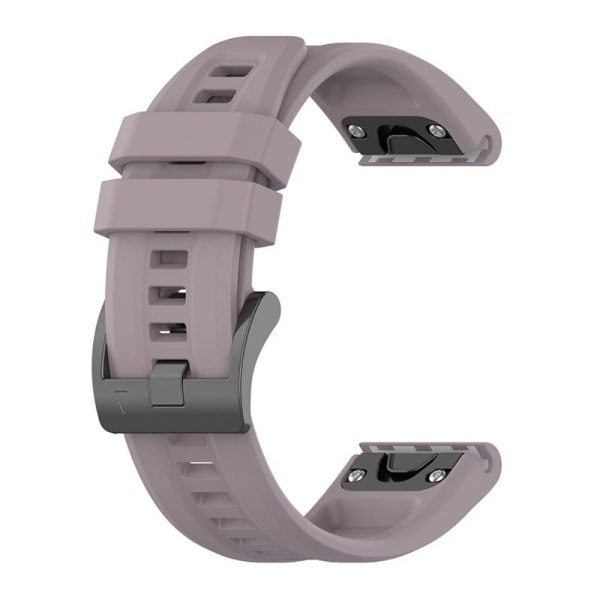 Generic Garmin Fenix 7x / Solar Tactix 7 Silicone Watch Strap - Lig Purple