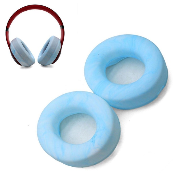 Generic 1 Pair Beats Studio 3.0 Stylish Silicone Ear Pad Cushion - Baby Blue