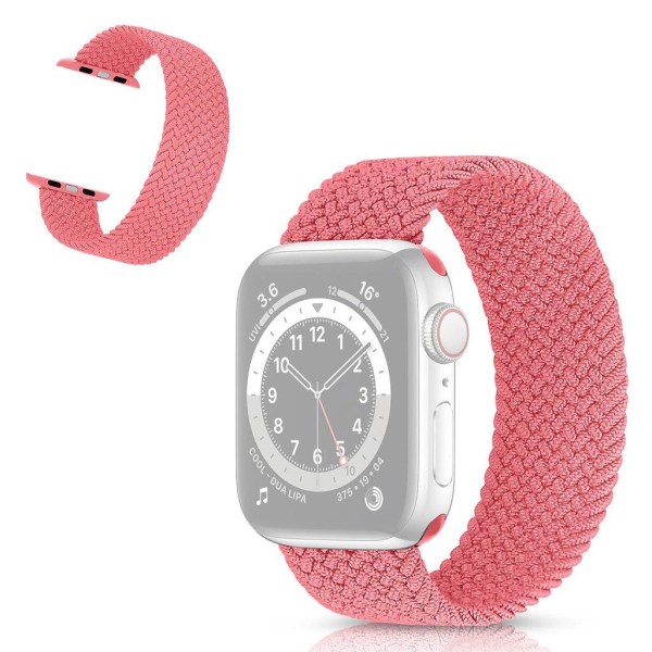 Generic Apple Watch Series 6 / 5 44mm Braid Themed Rem - Pink