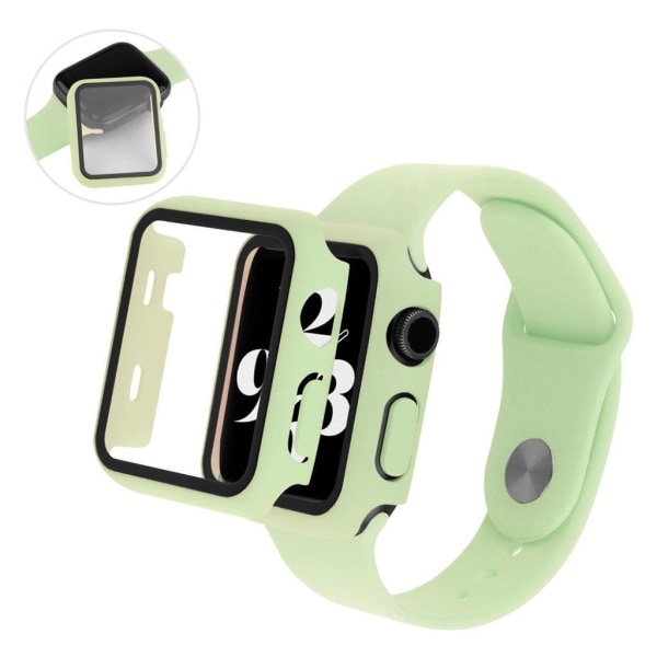 Generic Apple Watch Series 3/2/1 42mm Cover With Tempered Glass + Green