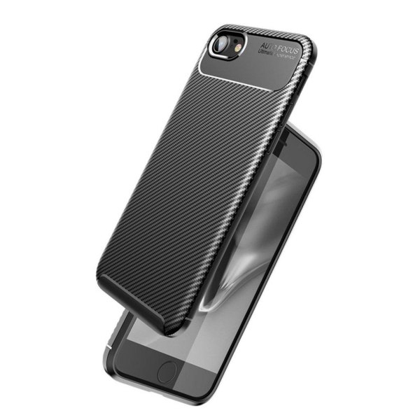 Generic Carbon Shield Iphone Se 2020 Cover - Sort Black