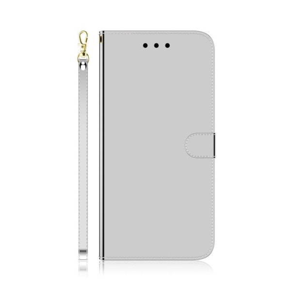 Generic Mirror Samsung Galaxy A11 Flip Etui - Sølv Silver Grey