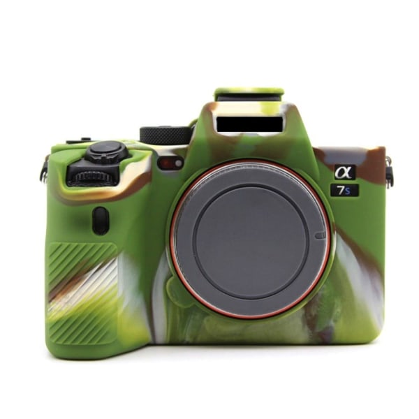 Generic Sony A7s Iii Silicone Cover - Camouflage Green
