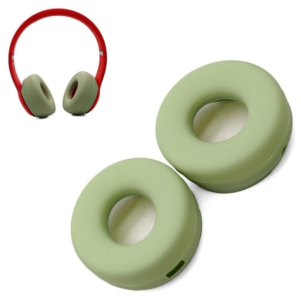 Generic 1 Pair Beats Solo 2 / 3 Silicone Ear Pad Cushion - Avocado Green