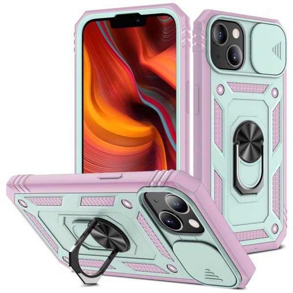 Generic Bofink Combat Iphone 13 Case - Green / Pink