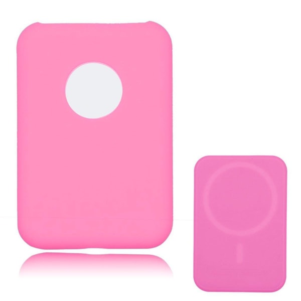 Generic Apple Magsafe Charger Silicone Cover - Luminous Pink