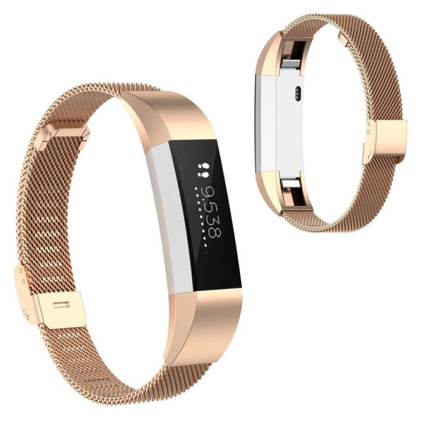 Generic Fitbit Ace / Alta Stainless Steel Watch Band - Rose Gold Pink