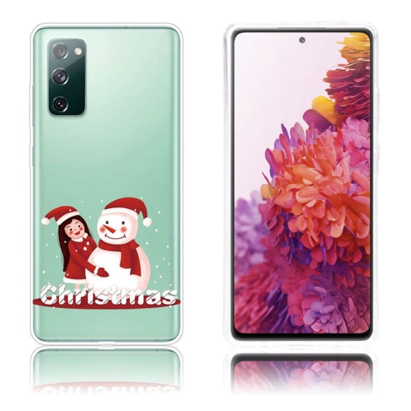 Generic Christmas Samsung Galaxy S20 Fe 5g / Etui - Pige Og Snema White