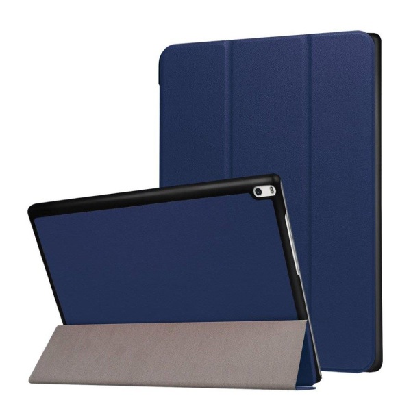 Generic Lenovo Tab 4 Plus 10 Smart Og Trendy Etui - Mørkeblå Blue