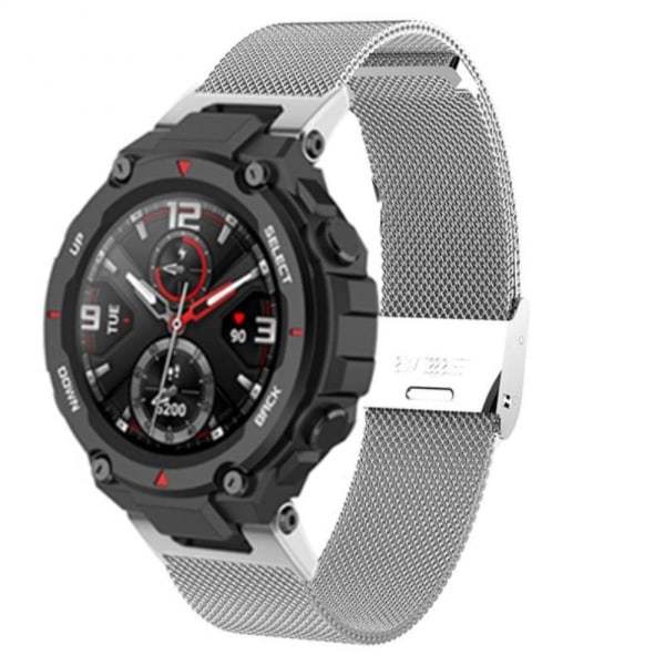Generic Amazfit T-rex Pro / Ares Stainless Steel Watch Strap - S Silver Grey