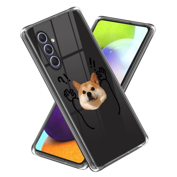 Generic Deco Samsung Galaxy A54 Etui - Surrender Hund Transparent