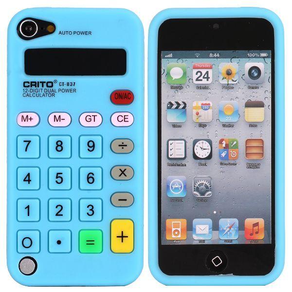 Apple Calculator (ljusblå) Ipod Touch 5 Silikonskal