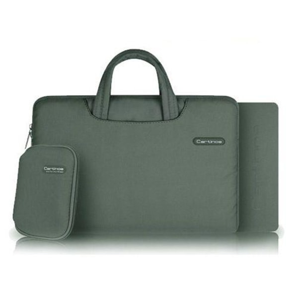 Lux-Case Cartinoe (grå) Macbook Pro 11.6 Tyg Väska Med Dragkedja
