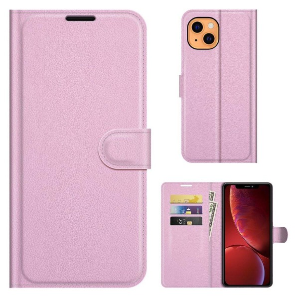 Generic Classic Iphone 13 Mini Flip Case - Pink
